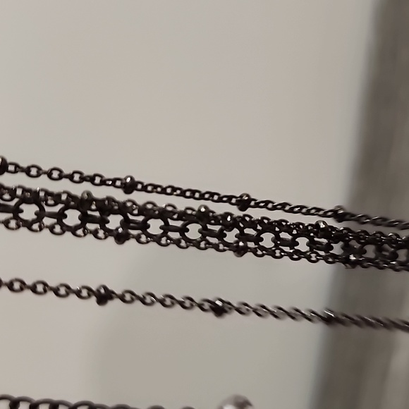 Agnes B Open Tassel Beaded Two End Chain Necklace - Picture 5 of 5